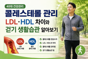 40대 콜레스테롤 관리 생활습관