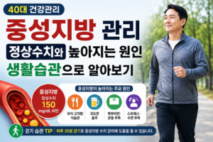 40대 중성지방 관리